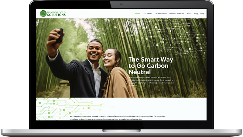 Small business web design for Bamboo Gold Solutions